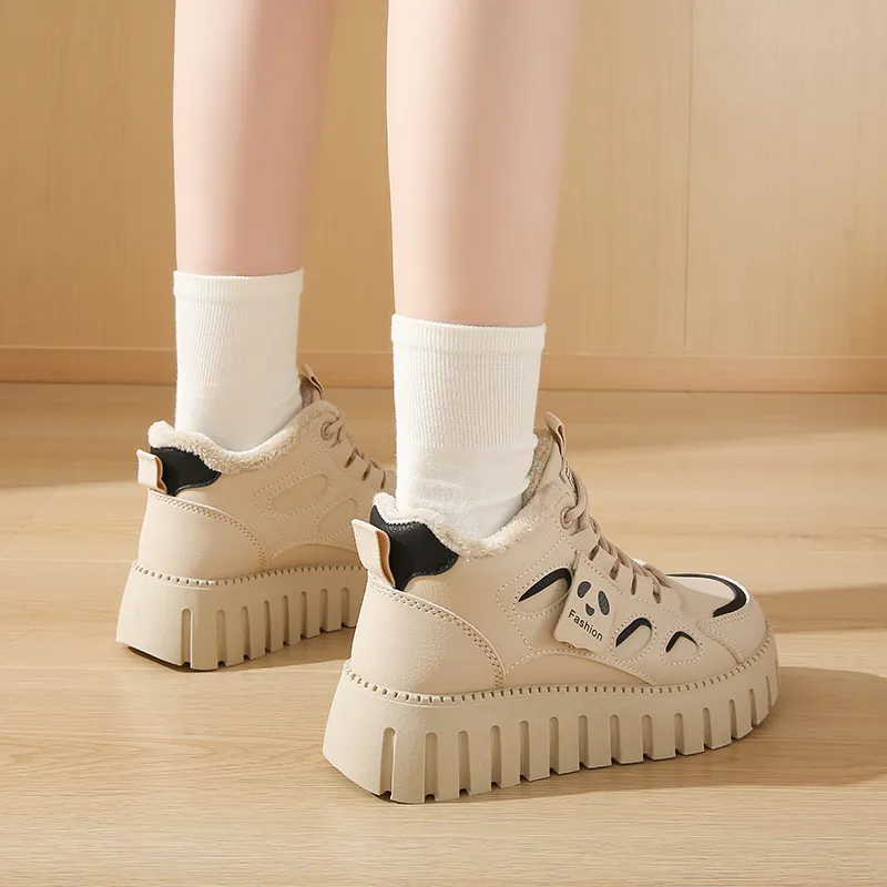 BINGO DUCK Height Increasing High Top Casual Shoes Women's-16