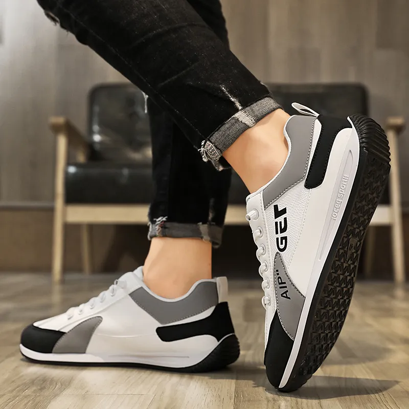 BINGO DUCK Slip Resistant Breathable Cushioning Low Top Casual Shoes Men's-6