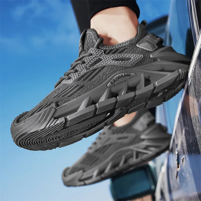 BINGO DUCK Slip Resistant Low Top Casual Shoes Men's-17