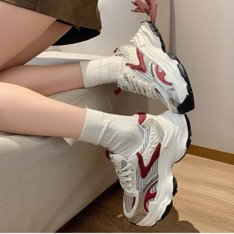 PARK DANCE Low Top Chunky Sneakers Women's-1