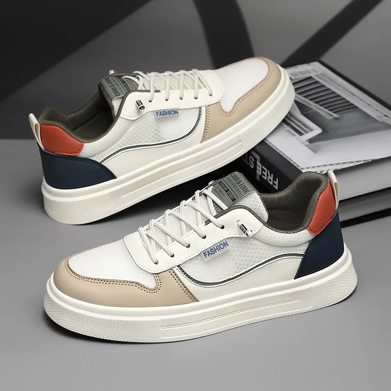 BINGO DUCK Slip Resistant Shock Absorbers Low Top Skateboard Shoes Men's-2