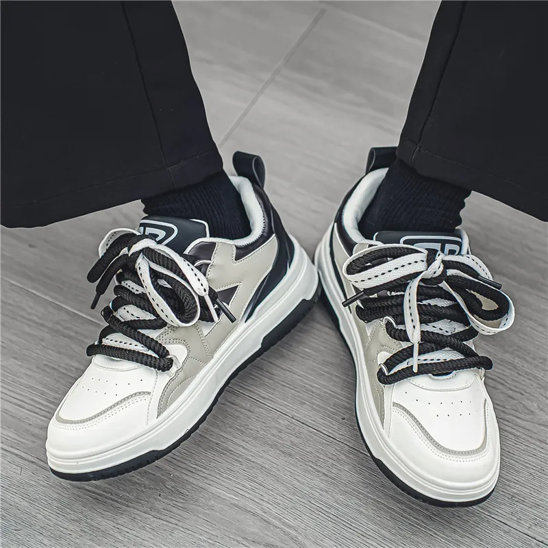 BINGO DUCK Coverage Low Top Skateboard Shoes Men's-5