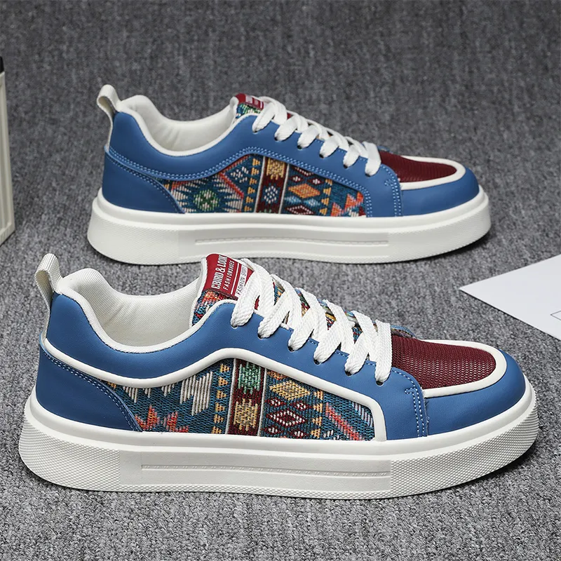 BINGO DUCK Slip Resistant Low Top Skateboard Shoes Men's-9