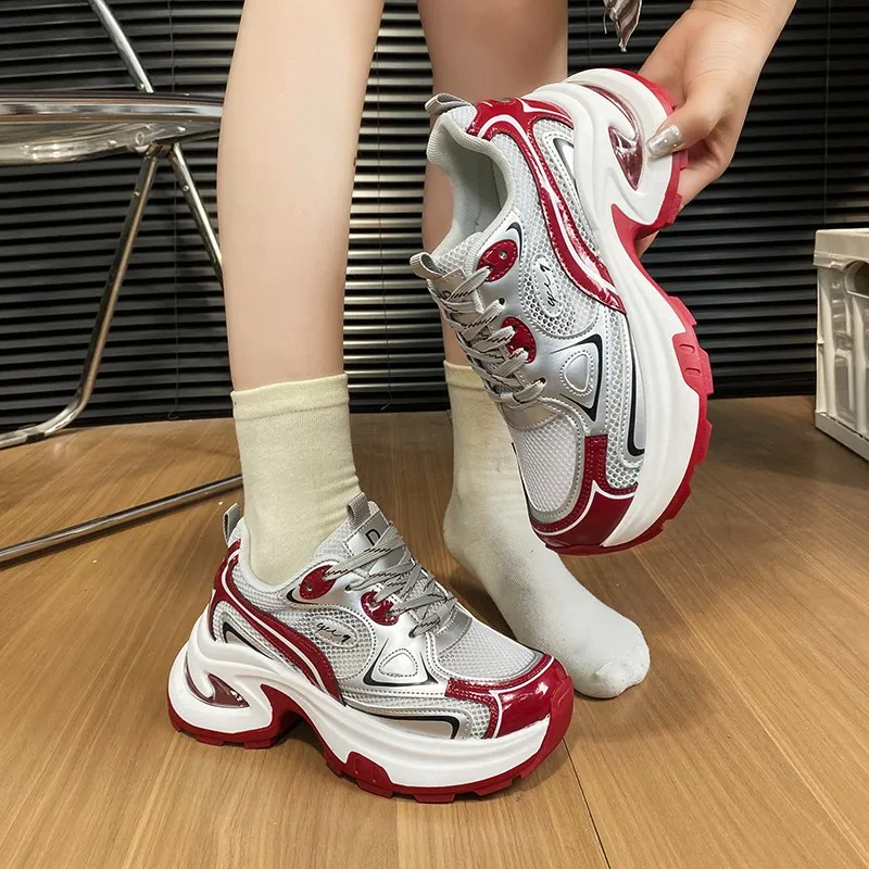 JimiXiong Low Top Chunky Sneakers Women's-5