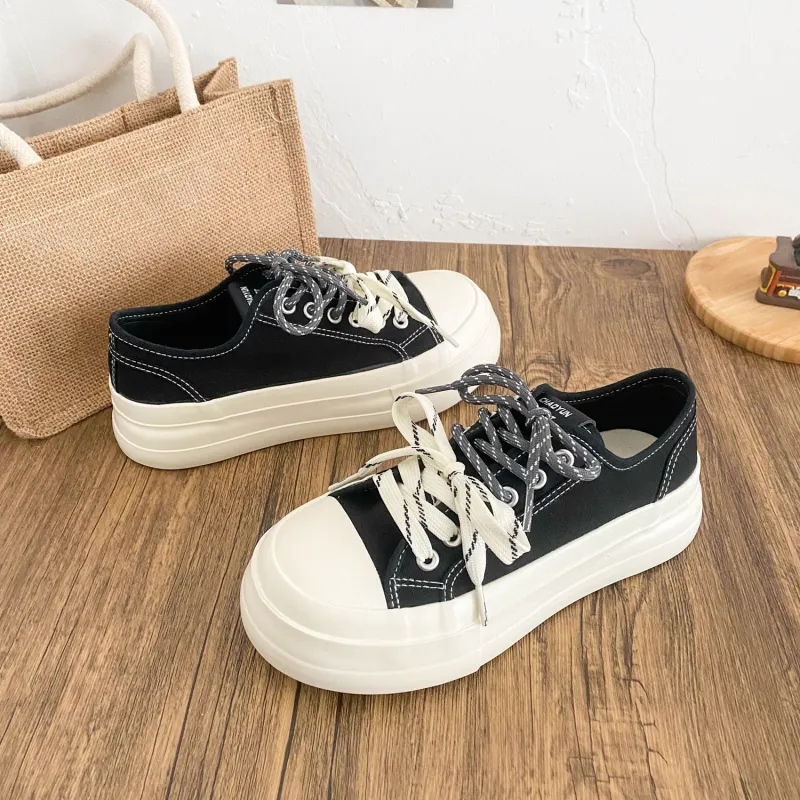 JimiXiong Slip Resistant, Abrasion Resistant, Breathable Low Top Canvas Shoes Women's-9