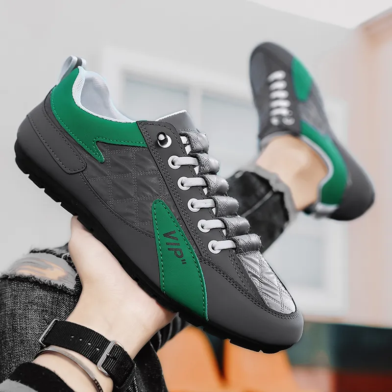 BINGO DUCK Shock Absorbers Slip Resistant Breathable Low Top Casual Shoes Men's-17