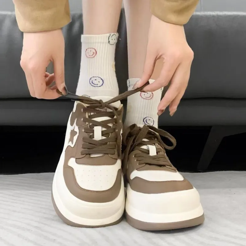 BINGO DUCK Low Top Skateboard Shoes Women's-5