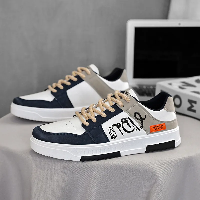 BINGO DUCK Slip Resistant Low Top Skateboard Shoes Men's-5