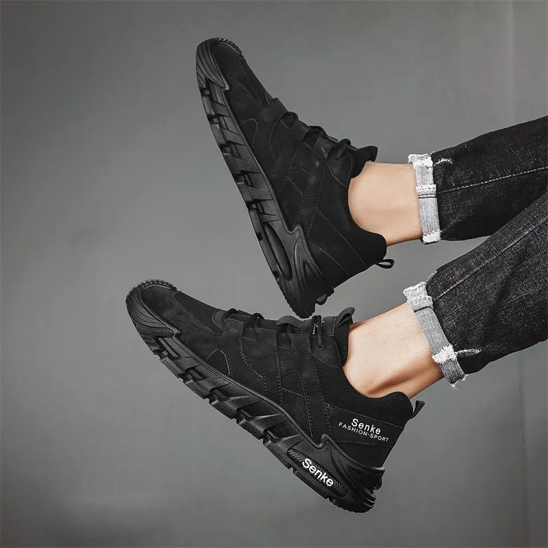 BINGO DUCK Slip Resistant Low Top Casual Shoes Men's-15