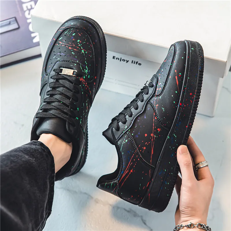 BINGO DUCK Coverage Slip Resistant And Abrasion Resistant Low Top Skateboard Shoes Men's-7