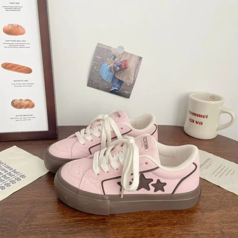 BINGO DUCK Low Top Skateboard Shoes Women's-1