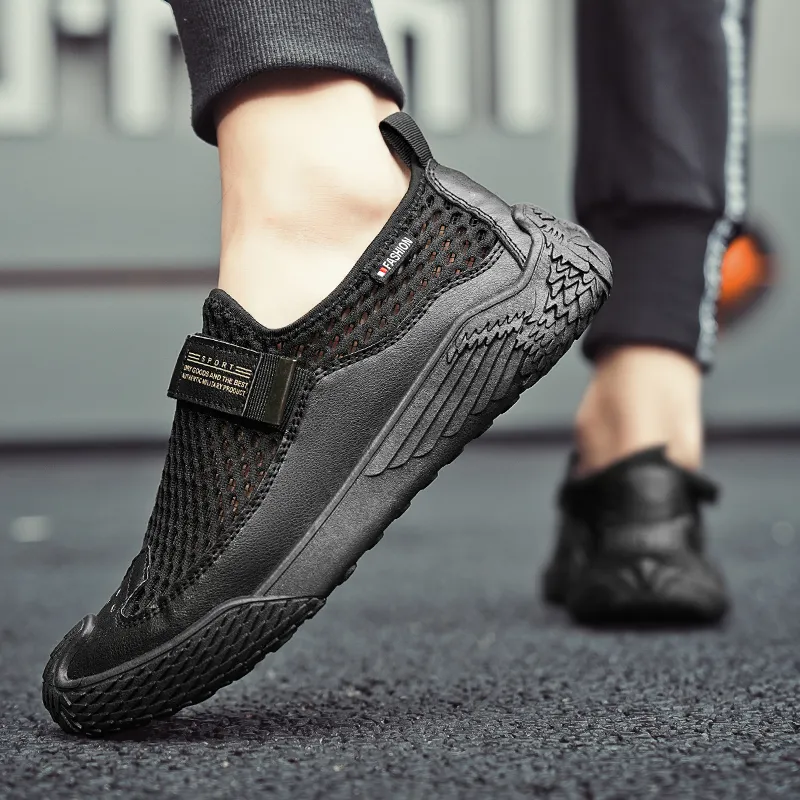 BINGO DUCK Slip Resistant Low Top Casual Shoes Men's-3