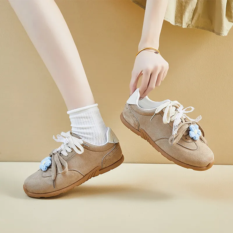 BINGO DUCK Slip Resistant Cushioning And Breathable Low Top Skateboard Shoes Women's-36