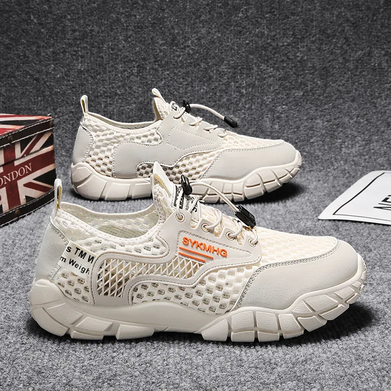 BINGO DUCK Slip Resistant And Breathable Low Top Casual Shoes Men's-4