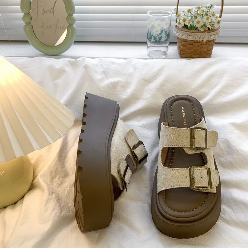 BINGO DUCK One Strap Sandals Women's-15