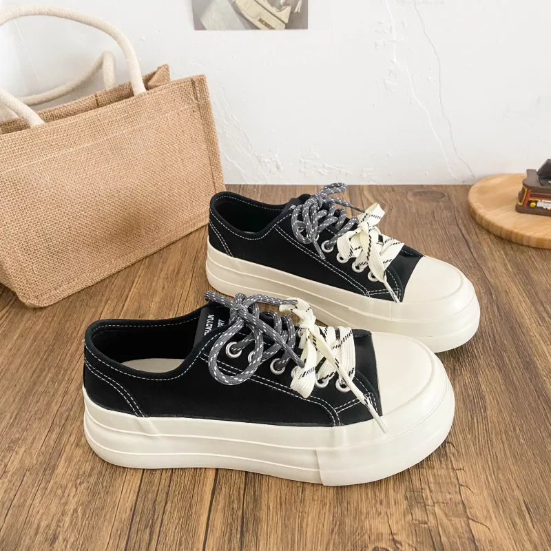 JimiXiong Slip Resistant, Abrasion Resistant, Breathable Low Top Canvas Shoes Women's-7