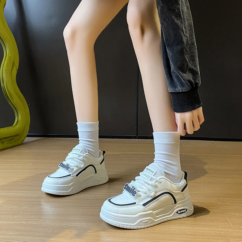 BINGO DUCK Coverage Height Increase Low Top Chunky Sneakers Women's-13