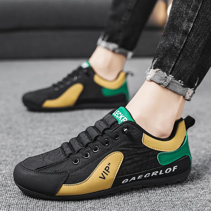 BINGO DUCK Slip Resistant Low Top Skateboard Shoes Men's-18