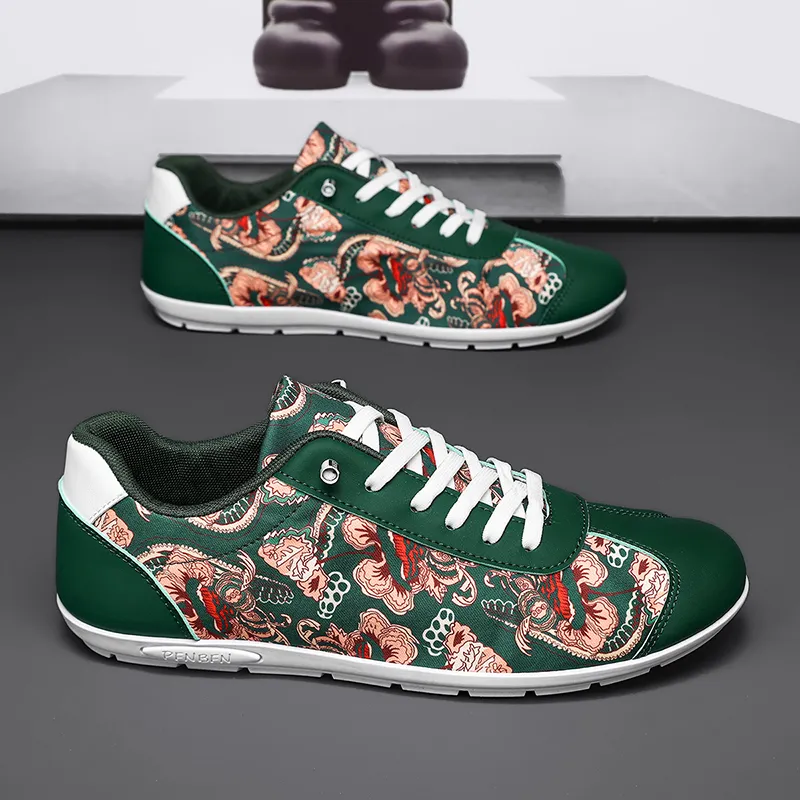 BINGO DUCK Slip Resistant Low Top Casual Shoes Men's-15