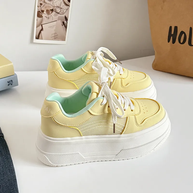 BINGO DUCK Slip Resistant Low Top Skateboard Shoes Women's-16