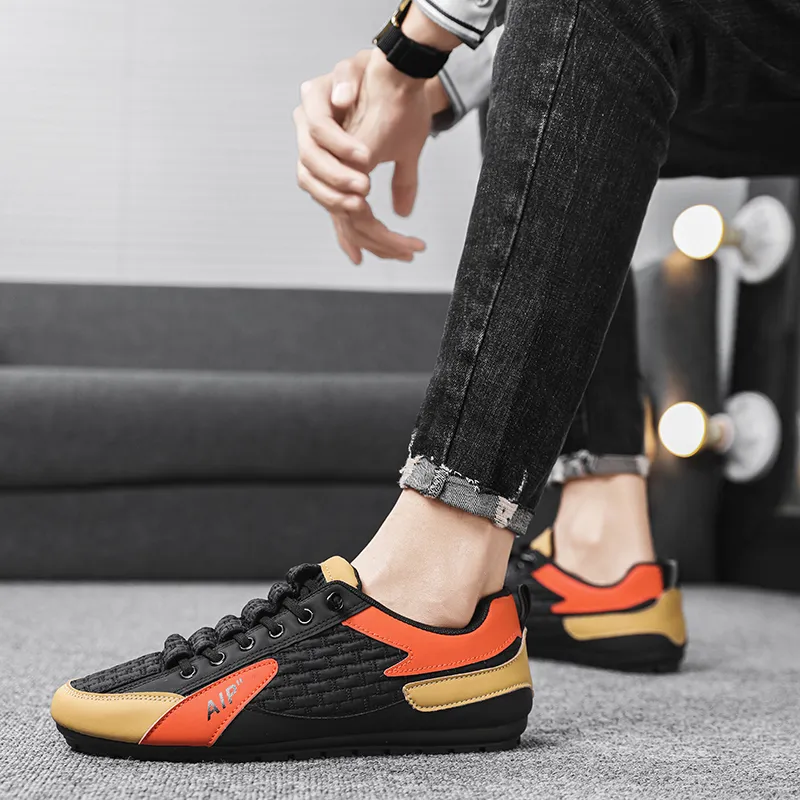 BINGO DUCK Shock Absorbers Low Top Skateboard Shoes Men's-20