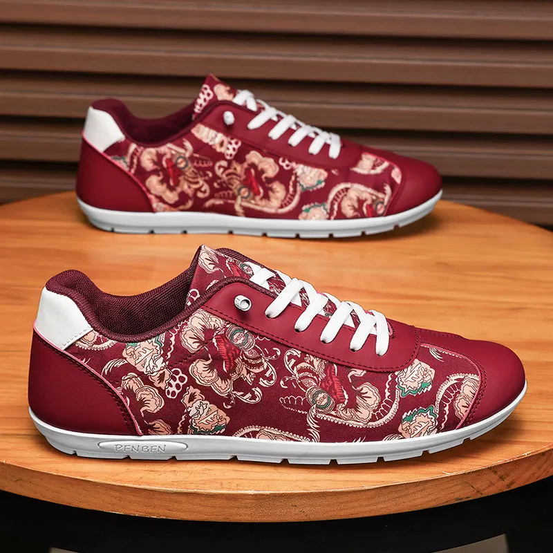 BINGO DUCK Slip Resistant Low Top Casual Shoes Men's-2