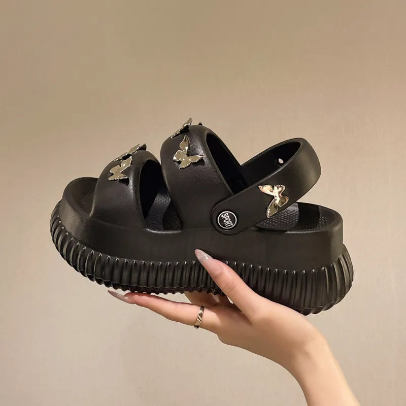 BINGO DUCK Slip Resistant Cushioning Abrasion Resistant Slide Slippers Women's-3