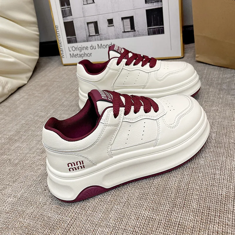 BINGO DUCK Slip Resistant Low Top Skateboard Shoes Women's-24