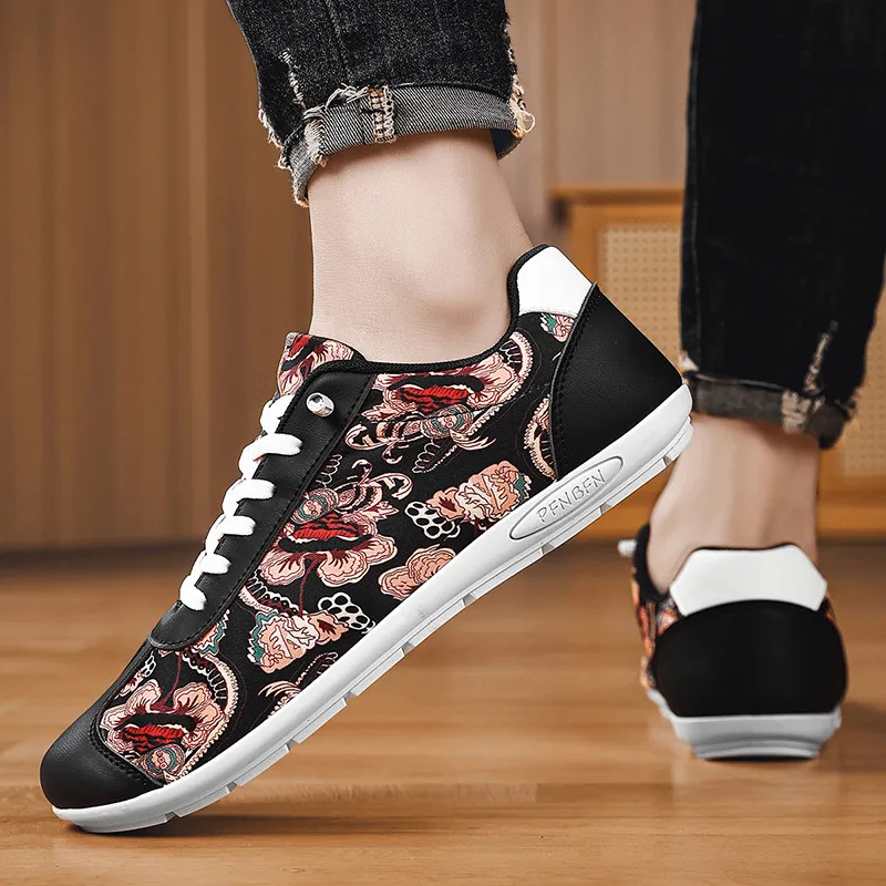 BINGO DUCK Slip Resistant Low Top Casual Shoes Men's-11