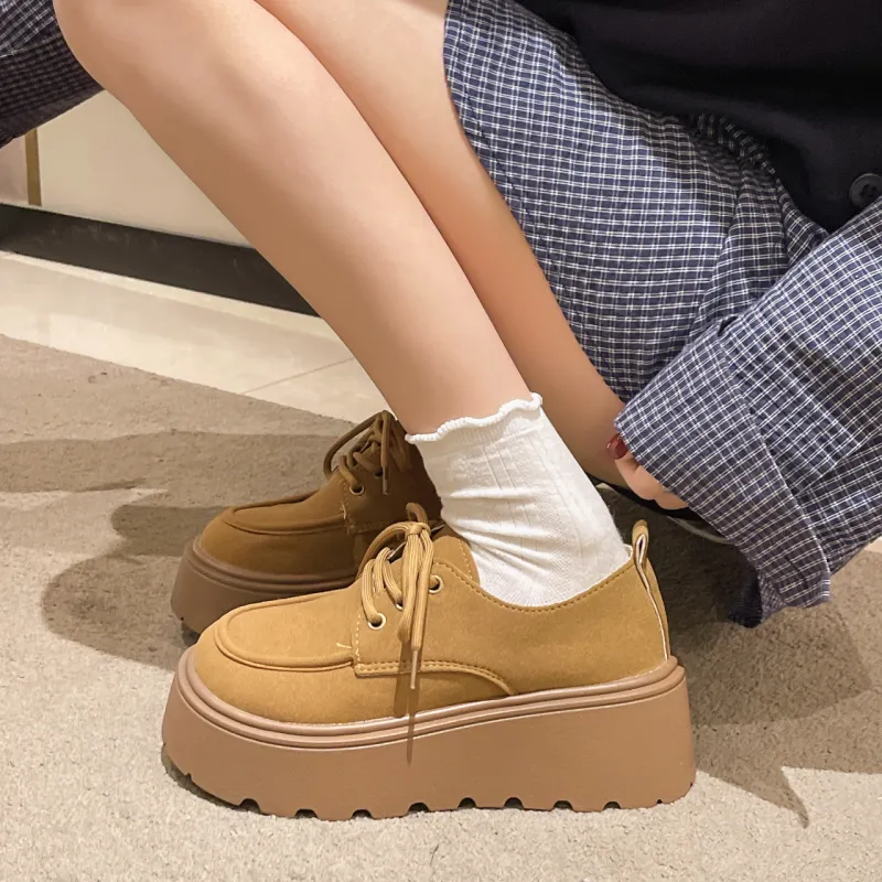BINGO DUCK Slip Resistant Height Increasing Low Top Casual Shoes Women's-9
