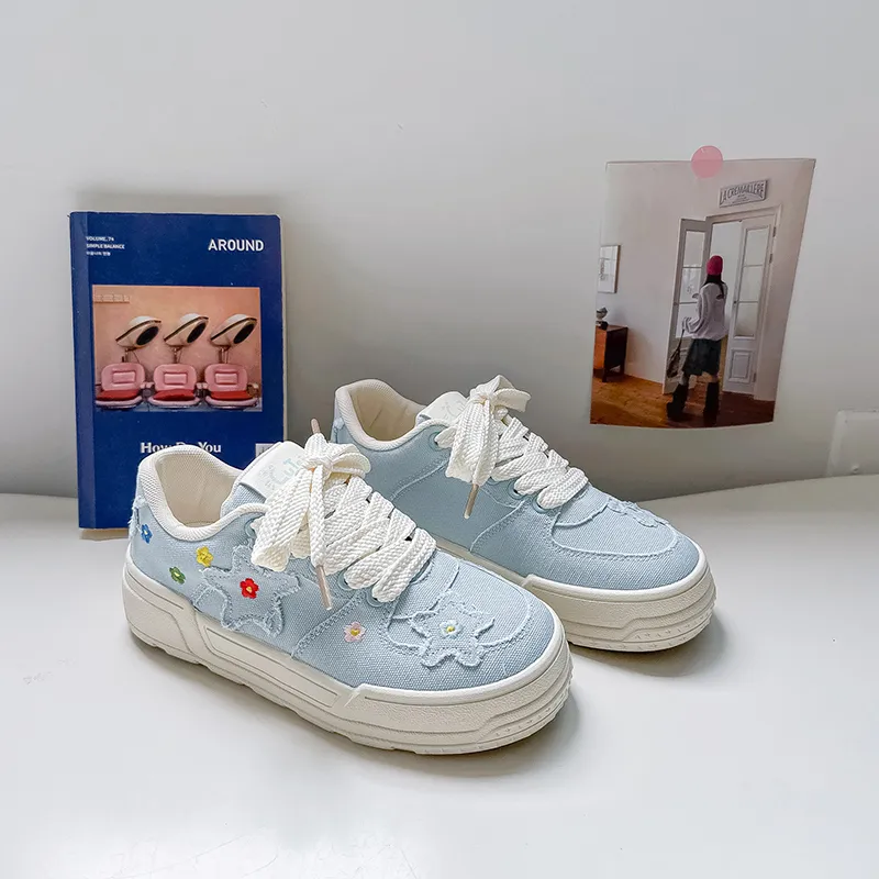 BINGO DUCK Slip Resistant And Breathable Low Top Skateboard Shoes Women's-11