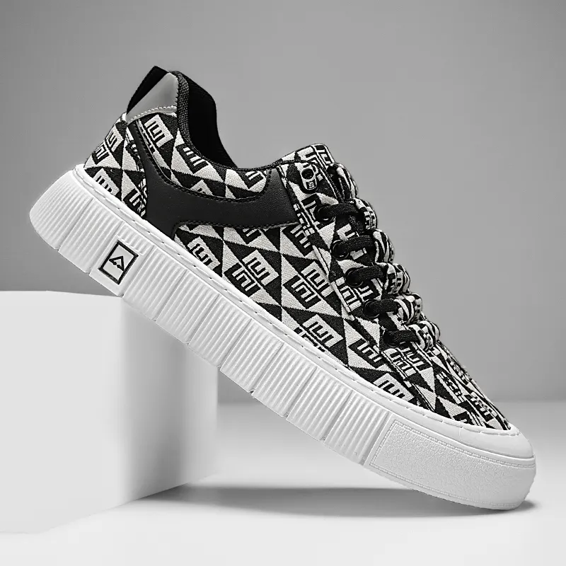 BINGO DUCK Coverage Mid Top Skateboard Shoes Men's-3