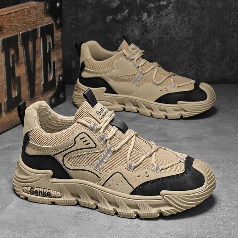 BINGO DUCK Slip Resistant And Breathable Low Top Casual Shoes Men's-17
