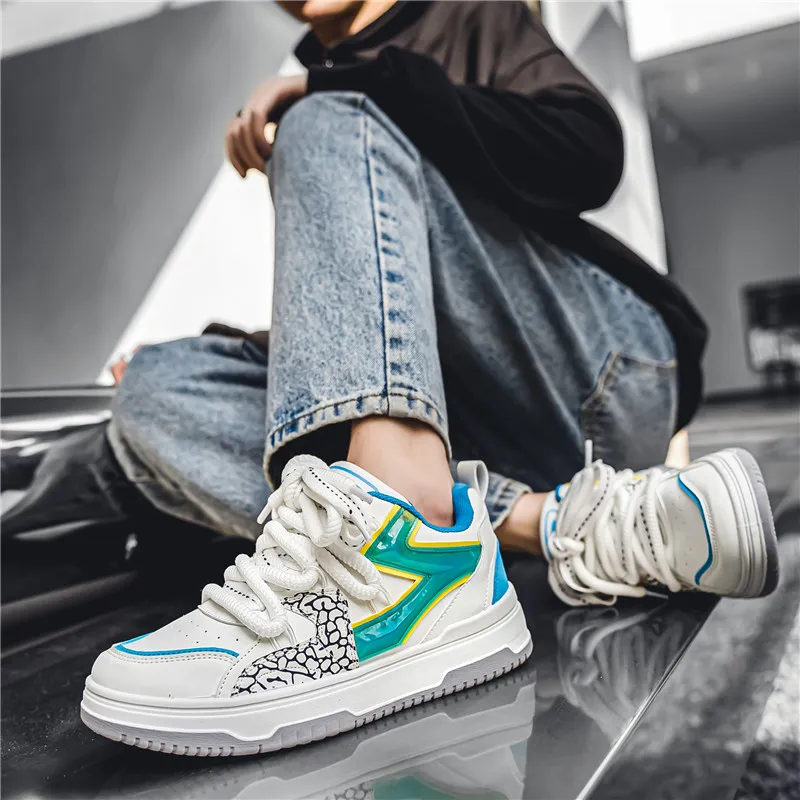 BINGO DUCK Coverage Low Top Skateboard Shoes Men's-8