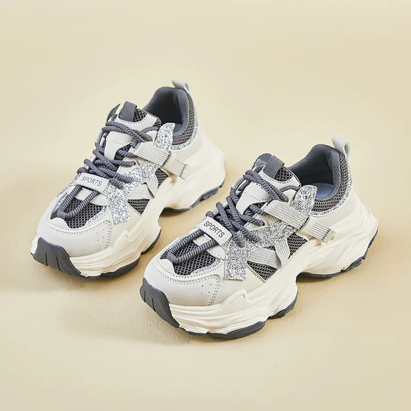 BINGO DUCK Shock Absorbers With Slip Resistant Features Low Top Chunky Sneakers Women's-10