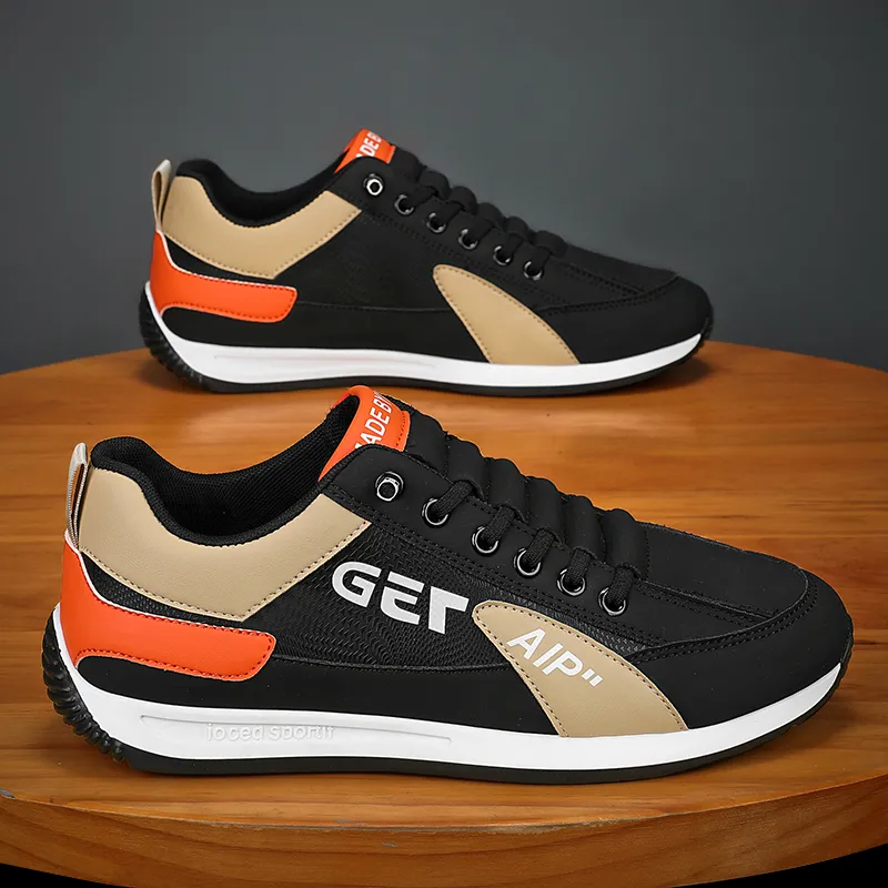 BINGO DUCK Slip Resistant Breathable Cushioning Low Top Casual Shoes Men's-15