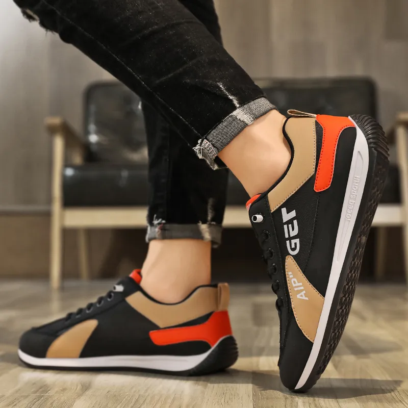BINGO DUCK Slip Resistant Breathable Cushioning Low Top Casual Shoes Men's-19