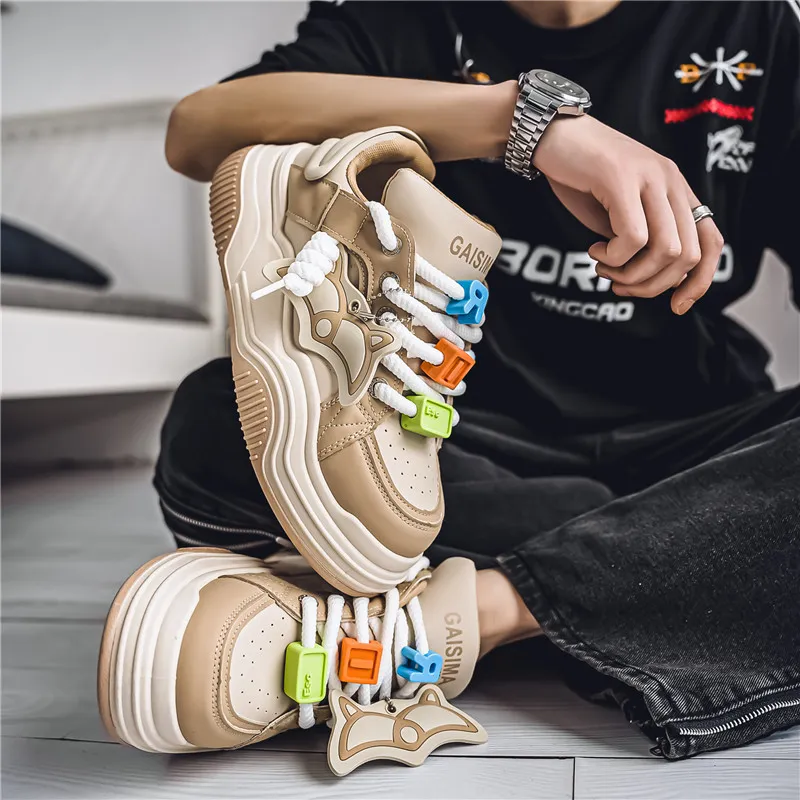 BINGO DUCK Coverage Mid Top Skateboard Shoes Men's-16