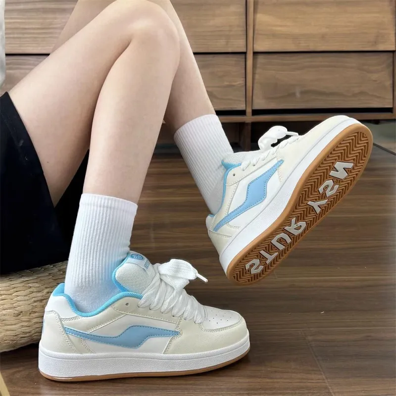 JimiXiong Skateboard Shoes Women's Lake Blue-3
