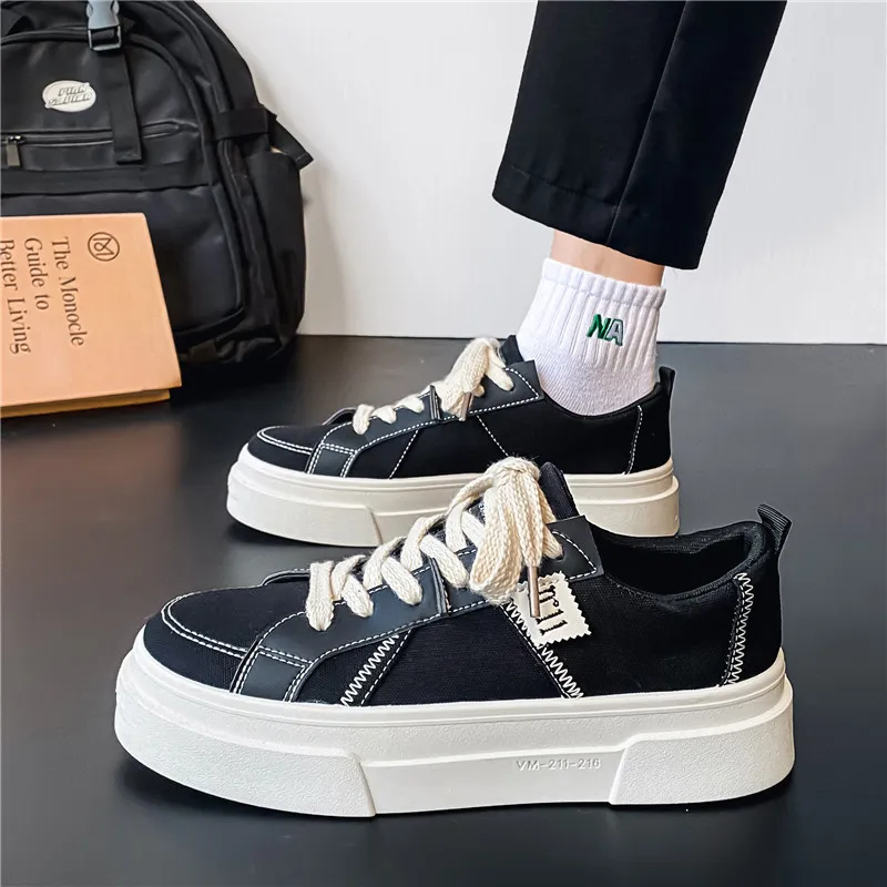 BINGO DUCK Coverage Height Increase Low Top Skateboard Shoes Men's-13