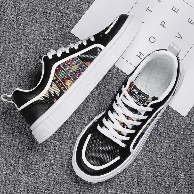 BINGO DUCK Slip Resistant Low Top Skateboard Shoes Men's-2