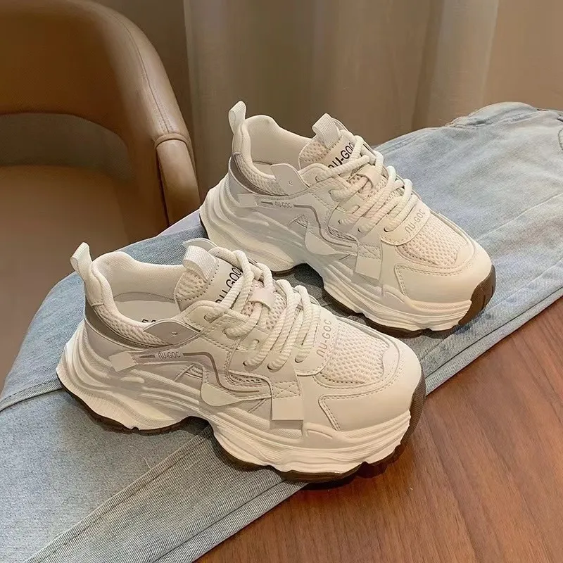 PARK DANCE Slip Resistant Low Top Chunky Sneakers Women's-17