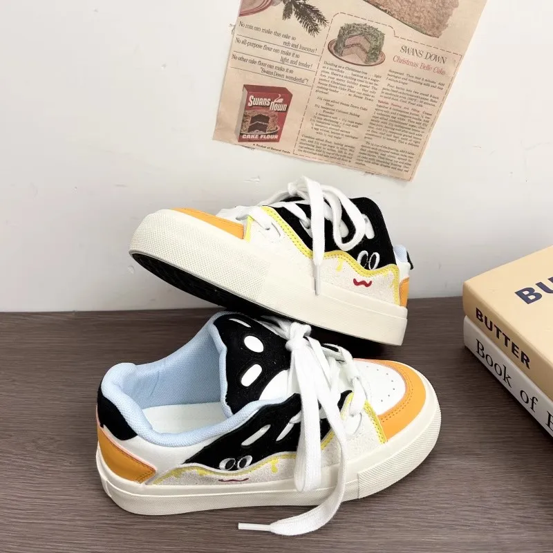 BINGO DUCK Slip Resistant And Breathable Low Top Skateboard Shoes Women's-11