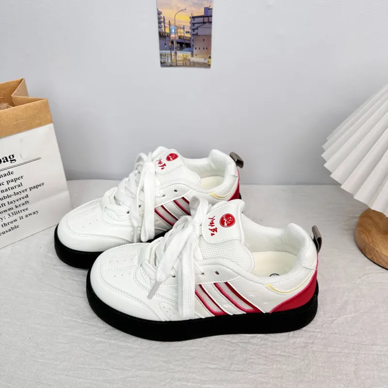 BINGO DUCK Slip Resistant And Breathable Low Top Skateboard Shoes Women's-14