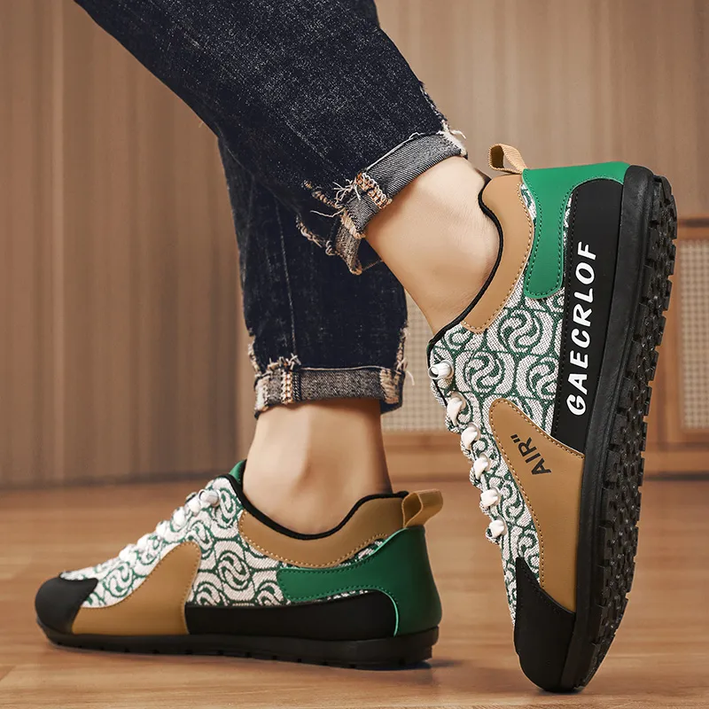 BINGO DUCK Slip Resistant Low Top Casual Shoes Men's-5