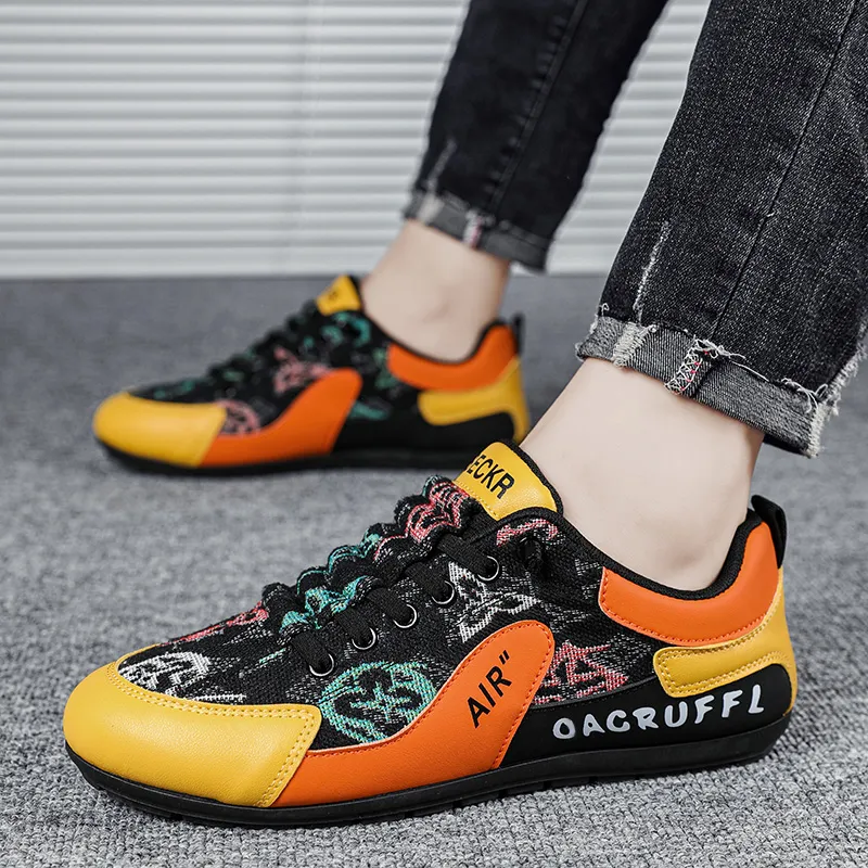 BINGO DUCK Slip Resistant Low Top Casual Shoes Men's-3