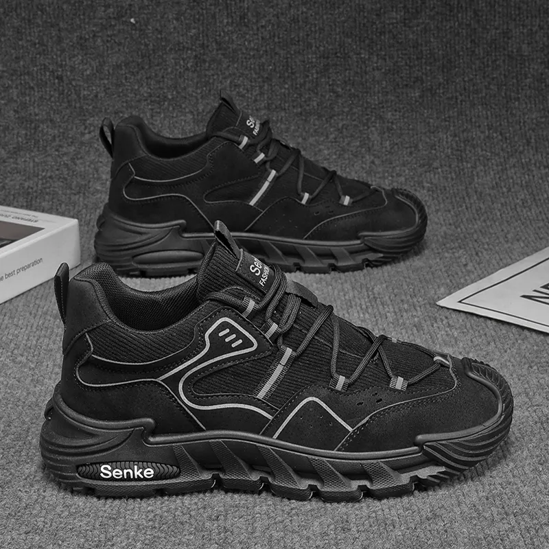 BINGO DUCK Slip Resistant And Breathable Low Top Casual Shoes Men's-3