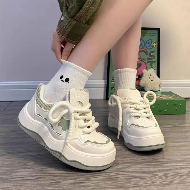 PARK DANCE Low Top Skateboard Shoes Women's-19