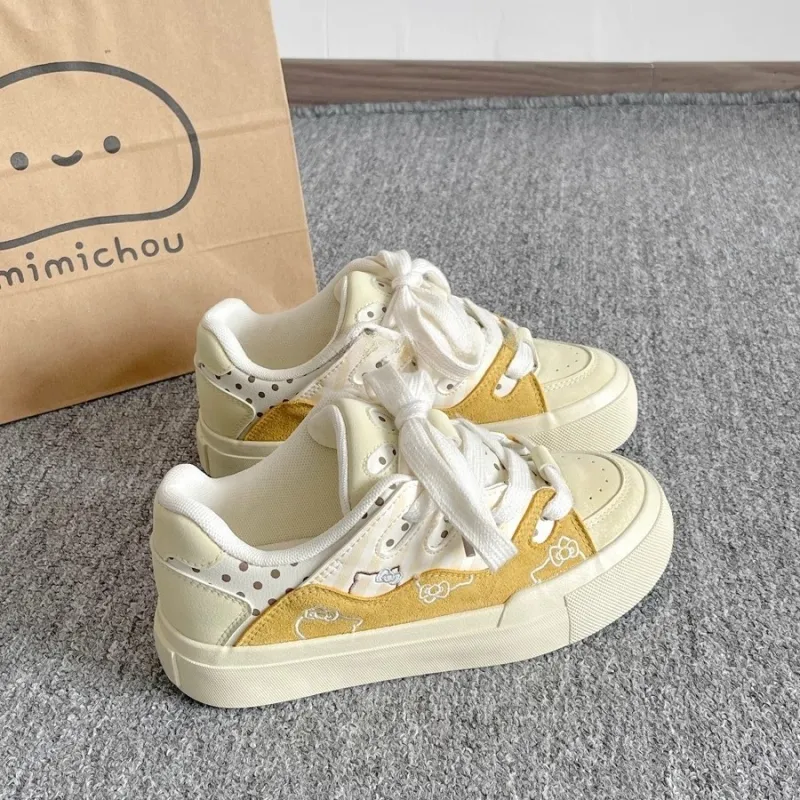 BINGO DUCK Slip Resistant And Breathable Low Top Skateboard Shoes Women's-7