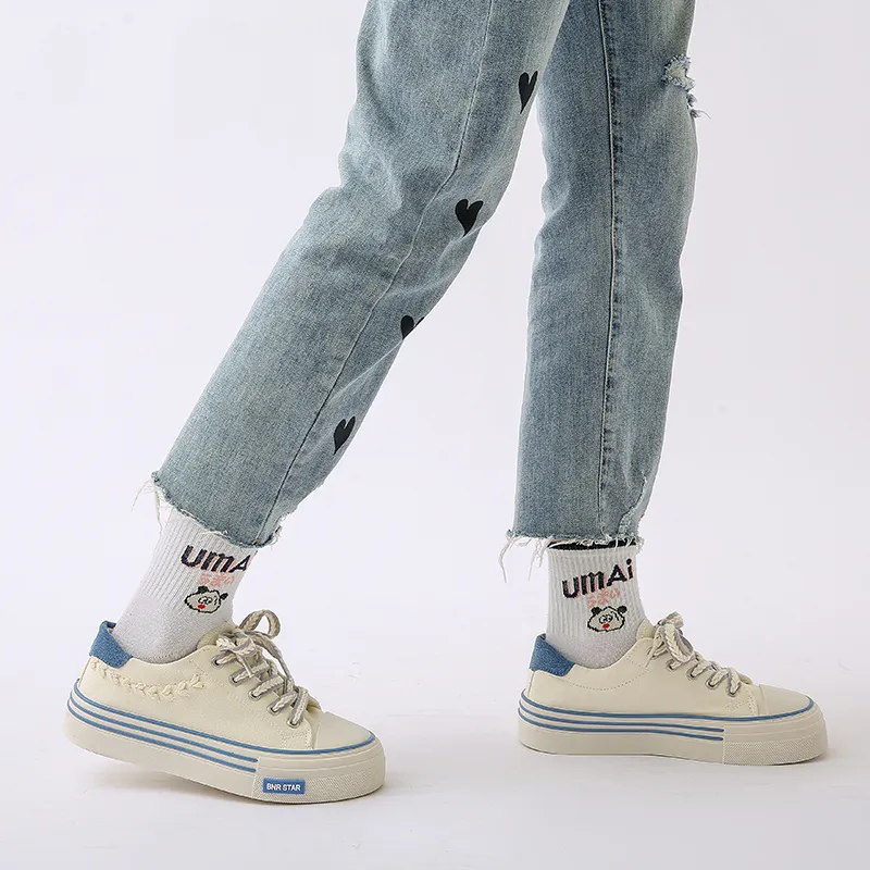 BINGO DUCK Slip Resistant And Breathable Low Top Canvas Shoes Women's-9